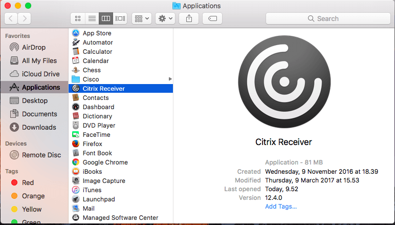 Citrix Receiver For Mac Yosemite Not Working